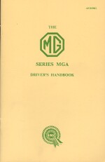 MG SERIES MGA DRIVER'S HANDBOOK