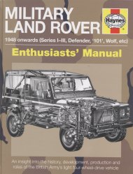 MILITARY LAND ROVER 1948 ONWARDS (SERIES I-III, DEFENDER, '101', WOLF, ETC) (H5080)