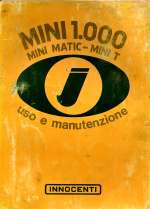 MINI 1000 MINI MATIC MINI T USO E MANUTENZIONE (ORIGINALE)