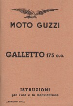 MOTO GUZZI GALLETTO 175 CC USO MANUTENZIONE