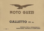 MOTO GUZZI GALLETTO 192 CC  MANUALE