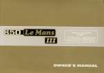 MOTO GUZZI LE MANS 850 III OWNER'S MANUAL