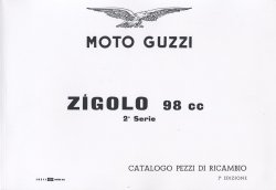 MOTO GUZZI ZIGOLO 98 CC CATALOGO PEZZI DI RICAMBIO