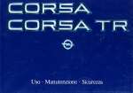 OPEL CORSA CORSA TR USO E MANUTENZIONE (ORIGINALE)