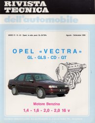 OPEL VECTRA GL - GLS - CD - GT MOTORE BENZINA 1,4 - 1,6 - 2,0 - 2,0 16V