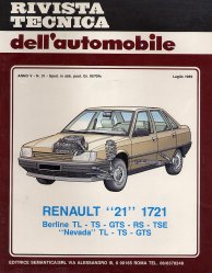 RENAULT 21 1721 BERLINE TL - TS - GTS - RS - TSE - NEVADA TL - TS - GTS