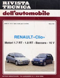 RENAULT CLIO MOTORI 1.7 RT - 1.8 RT - BACCARA - 16 V