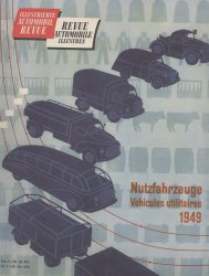 REVUE AUTOMOBILE ILLUSTREE VEHICULES UTILITAIRES 1949