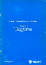 TALBOT TAGORA CARATTERISTICHE TECNICHE