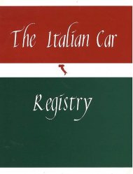 THE ITALIAN CAR REGISTRY (ORIGINAL EDITION)
