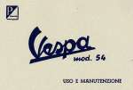 VESPA 125 MOD. 1954 (USO E MAN.)