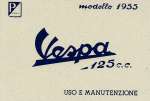 VESPA 125 MOD. 1955 (USO E MAN.)