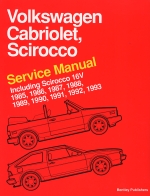 VOLKSWAGEN CABRIOLET SCIROCCO SERVICE MANUAL 1985-1993