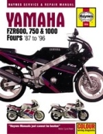 YAMAHA FZR600, 750 & 1000 FOURS '87 TO '96 (2056)